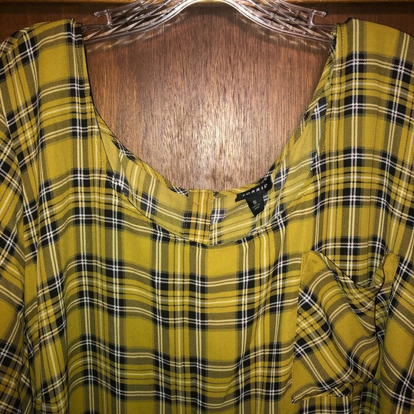 Torrid Plaid Blouse - Picture 2 of 5